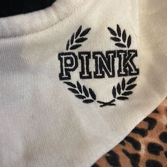 Rare quarter 1/4 zip pullover sweatshirt VS pink leopard/cheetah black white - Picture 8 of 8